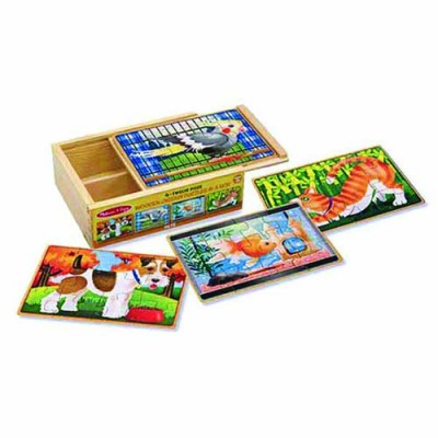 MELISSA & DOUG Pets Puzzles in a Box