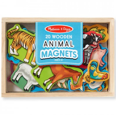 MELISSA & DOUG Wooden Animal Magnets