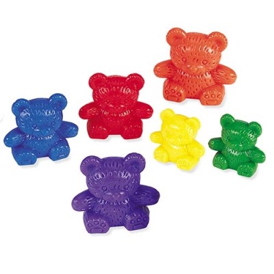LEARNING RESOURCES Three Bear Family Counters, Set of 96