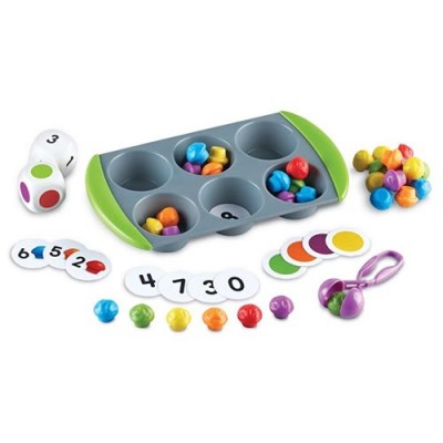 LEARNING RESOURCES Mini Muffin Match Up Math Activity Set