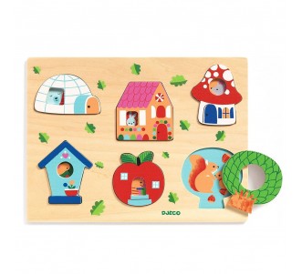 DJECO Coucou House Wooden Puzzle
