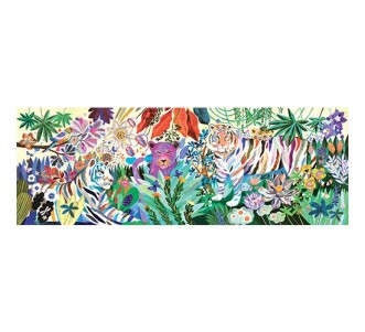 DJECO Puzzle Gallery - Rainbow Tigers 1000pcs