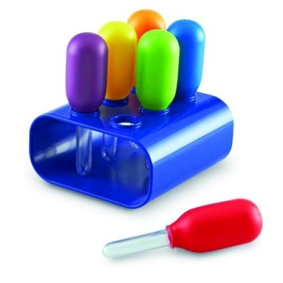 LEARNING RESOURCES Primary Science Jumbo Eyedroppers with Stand