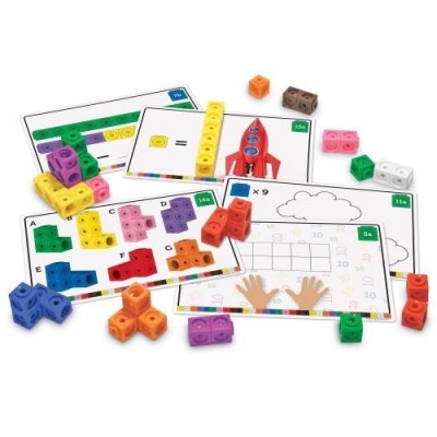 LEARNING RESOURCES MathLink Cubes Early Math Activity Set