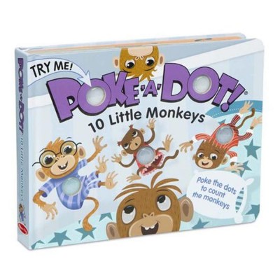 MELISSA & DOUG Poke-a-Dot: 10 Little Monkeys Activity Board Book