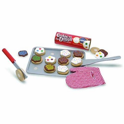 MELISSA & DOUG Slice and Bake Cookie Set - Wooden Play Food